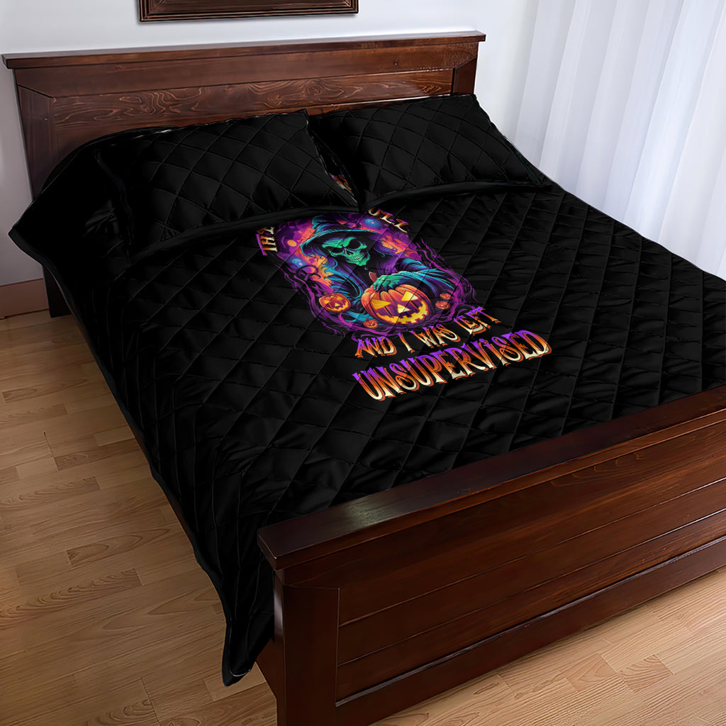 in-my-defense-i-was-left-unsupervised-halloween-quilt-bed-set