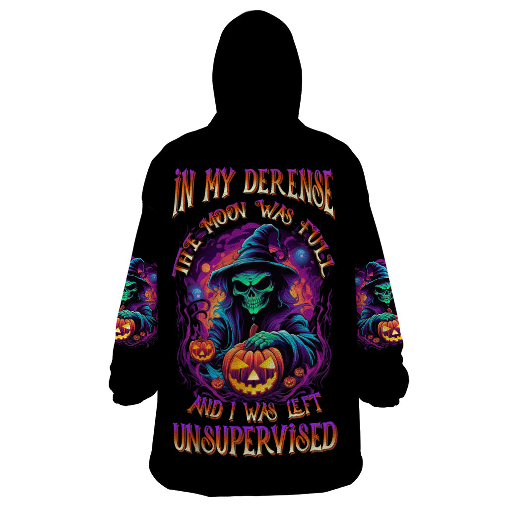 in-my-defense-i-was-left-unsupervised-halloween-wearable-blanket-hoodie