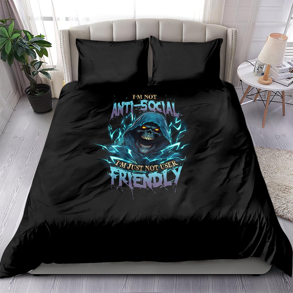 im-not-anti-social-mad-reaper-skull-bedding-set