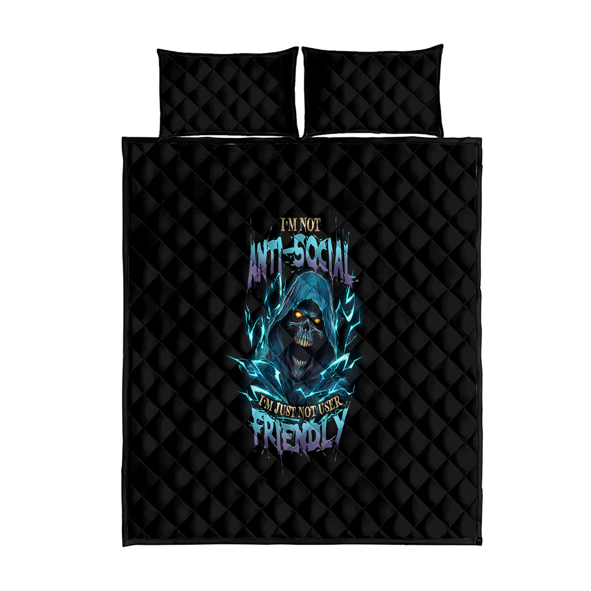 im-not-anti-social-mad-reaper-skull-quilt-bed-set