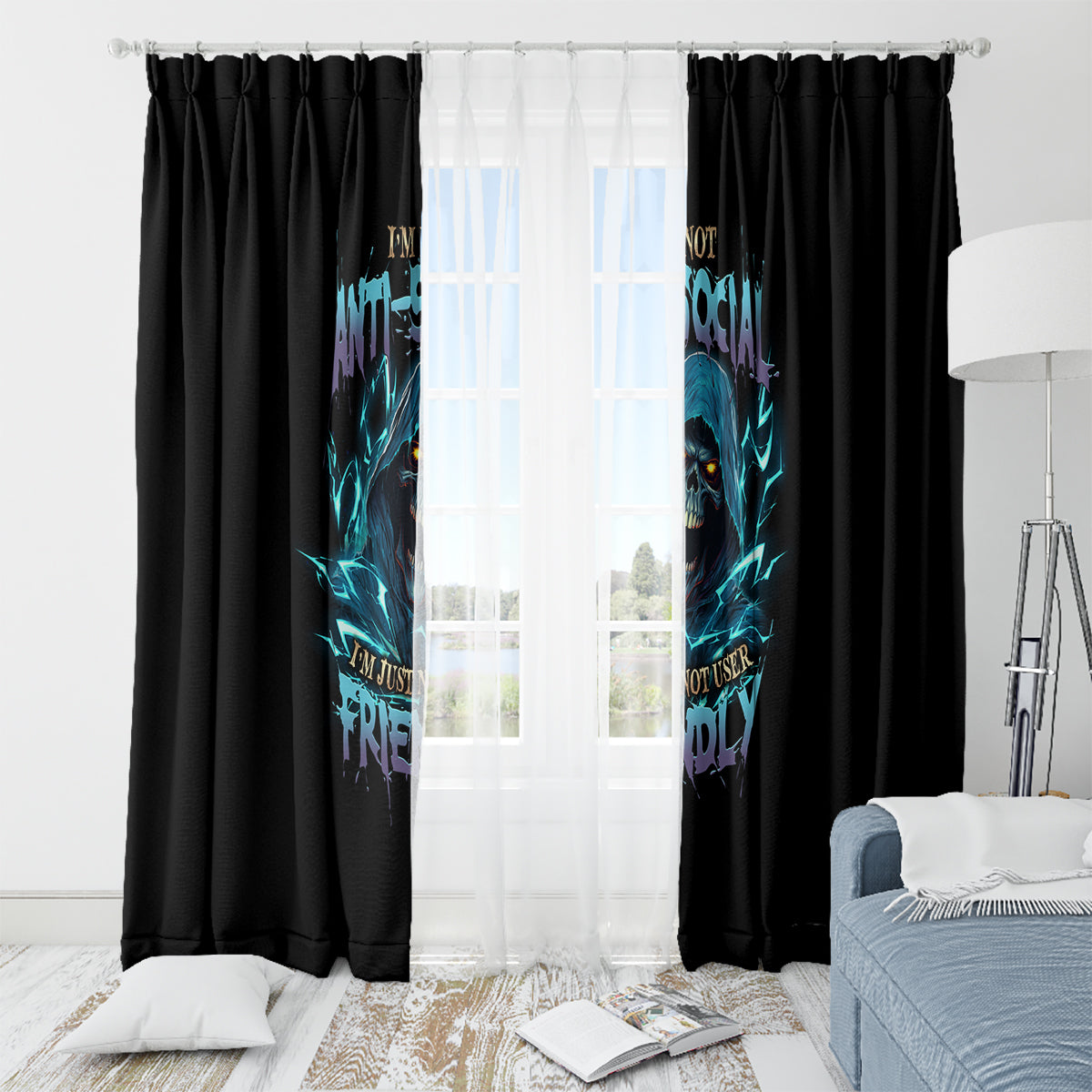 im-not-anti-social-mad-reaper-skull-window-curtain