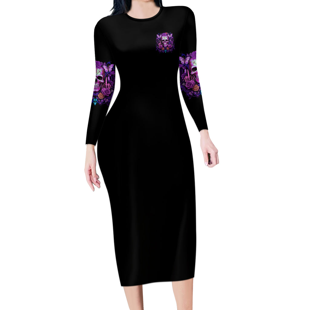 im-not-a-b-im-just-honest-skull-butterfly-long-sleeve-bodycon-dress