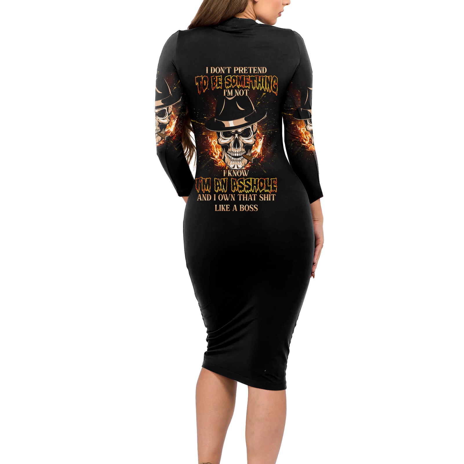 i-dont-pretend-to-be-something-im-not-long-sleeve-bodycon-dress