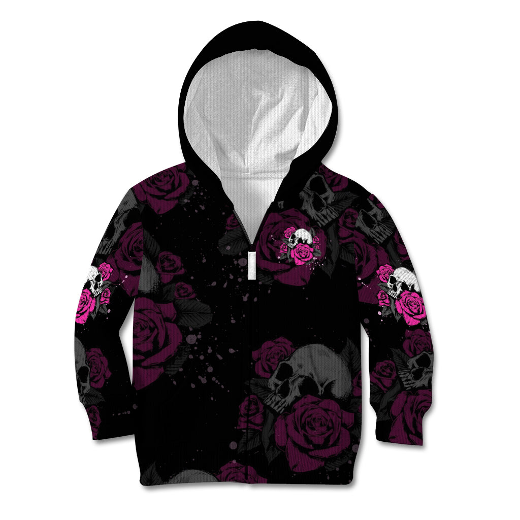 the-good-girl-in-me-got-tired-skull-rose-kid-hoodie
