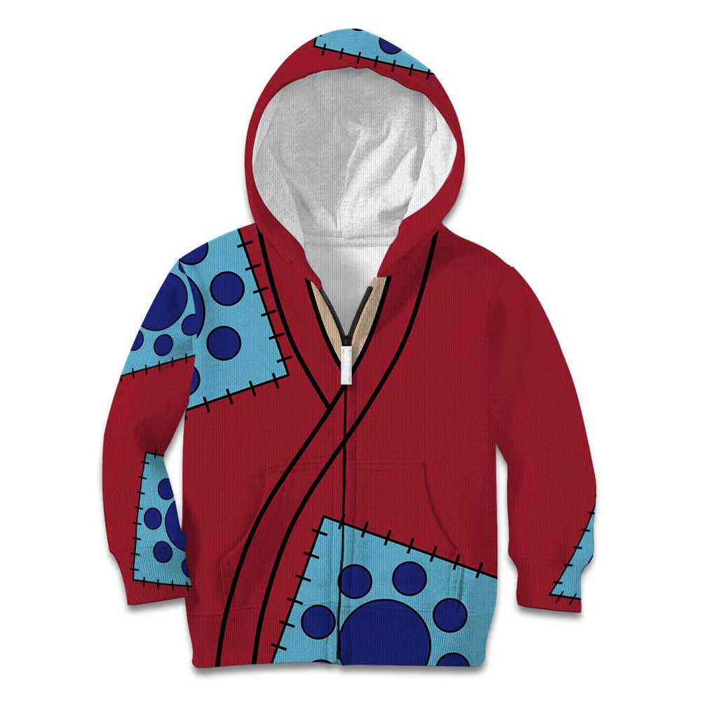 Luffy Wano - One Piece Kid Hoodie Anime Style