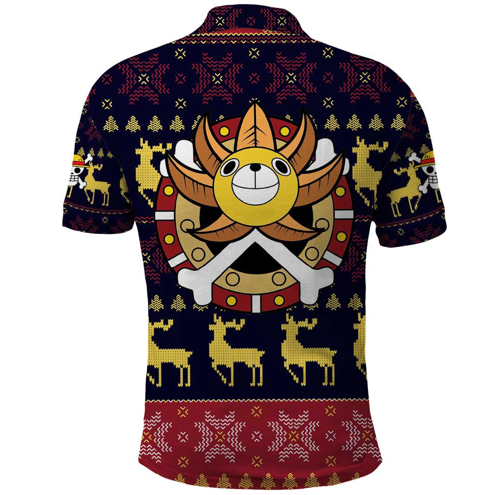 Monbkey D, Luffy - Straw Hat - One Piece Polo Shirt Anime Mix Christmas Style