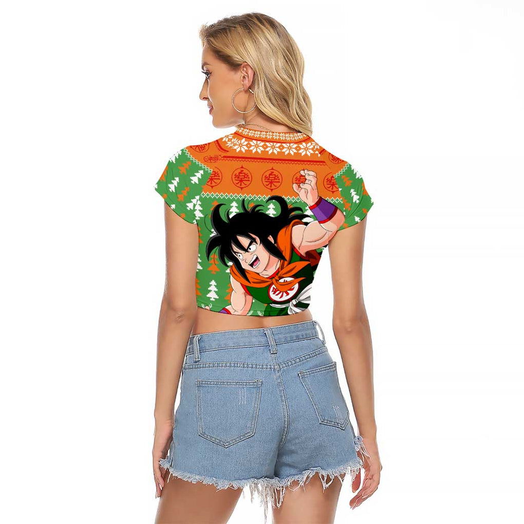 Yamcha - Dragon Ball Raglan Cropped T Shirt Anime Mix Christmas Style
