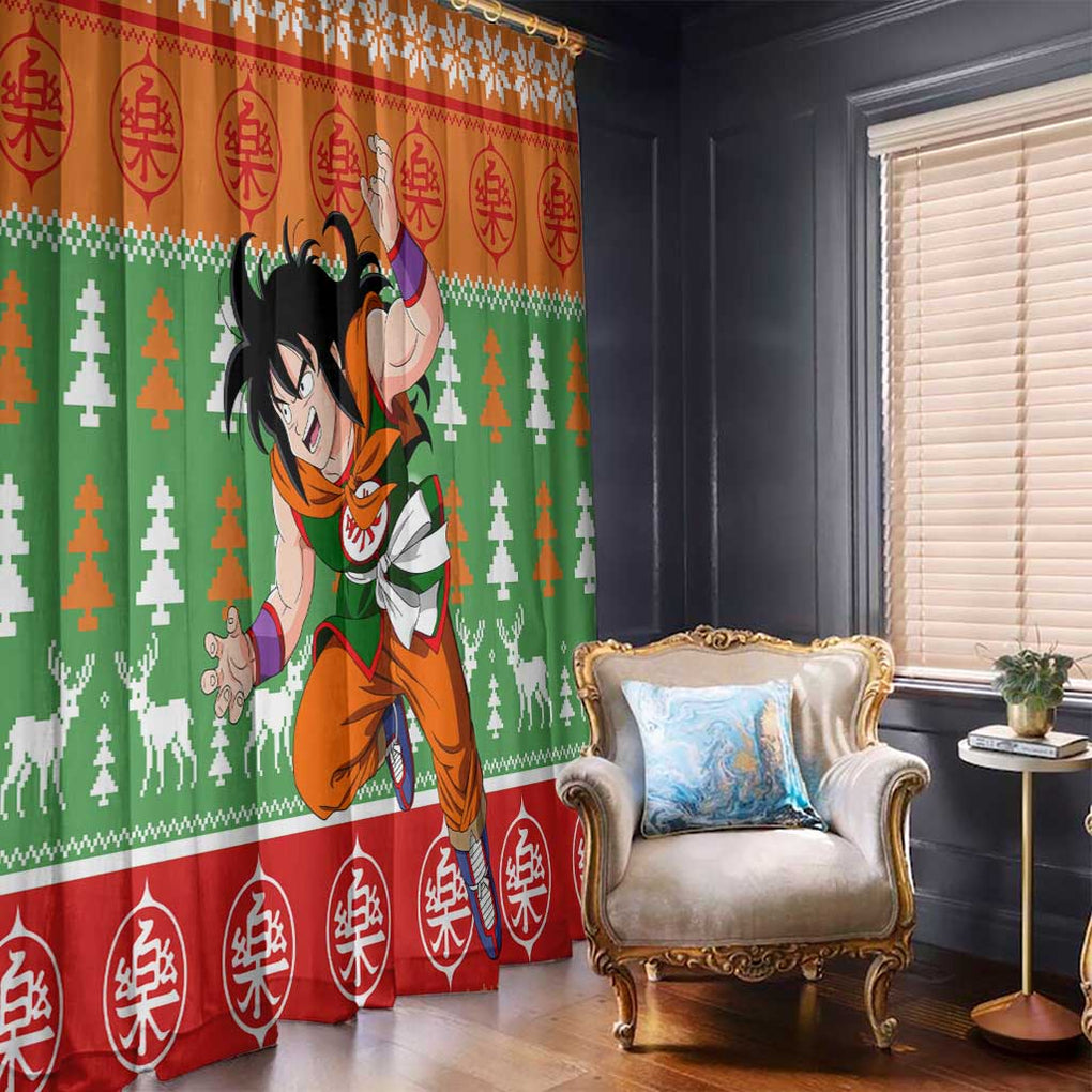 Yamcha - Dragon Ball Window Curtain Anime Mix Christmas Style