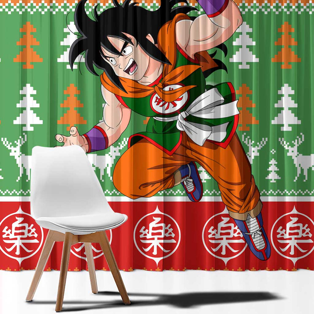 Yamcha - Dragon Ball Window Curtain Anime Mix Christmas Style