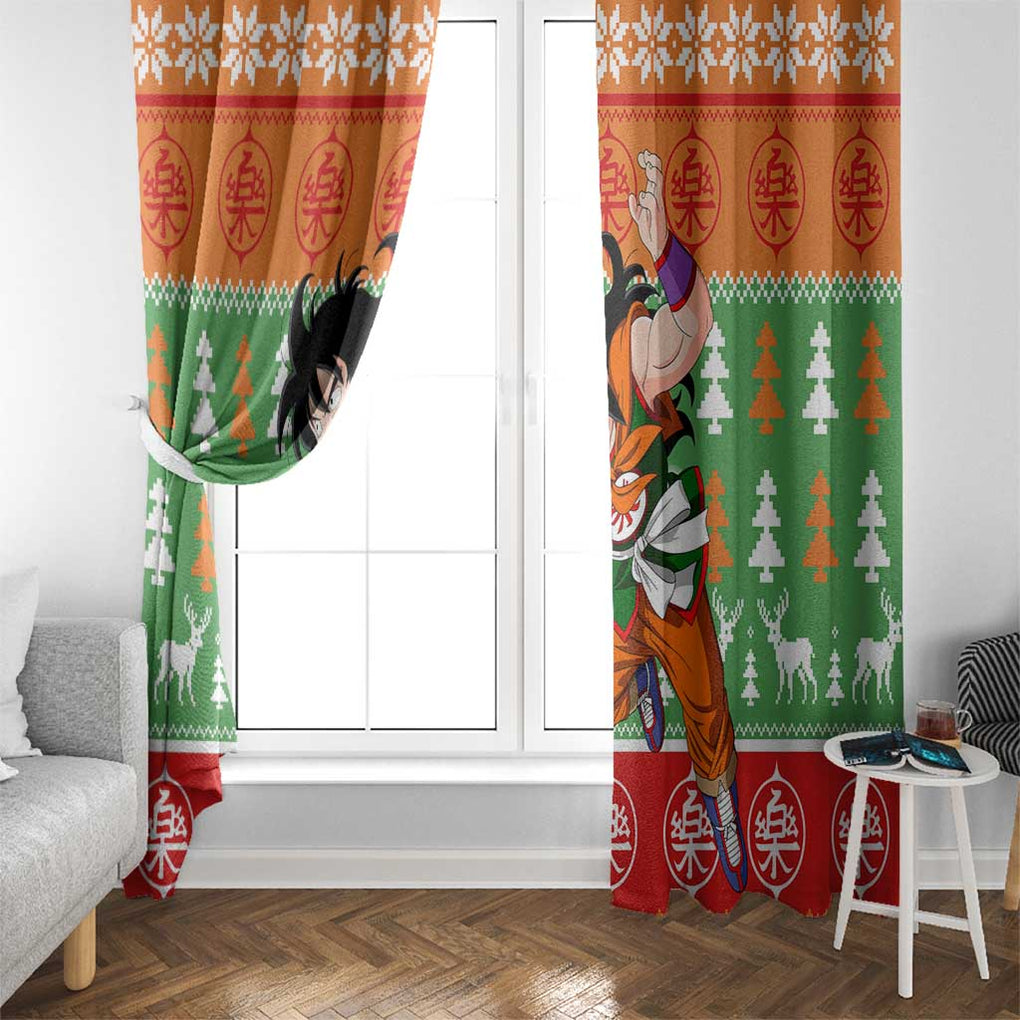 Yamcha - Dragon Ball Window Curtain Anime Mix Christmas Style
