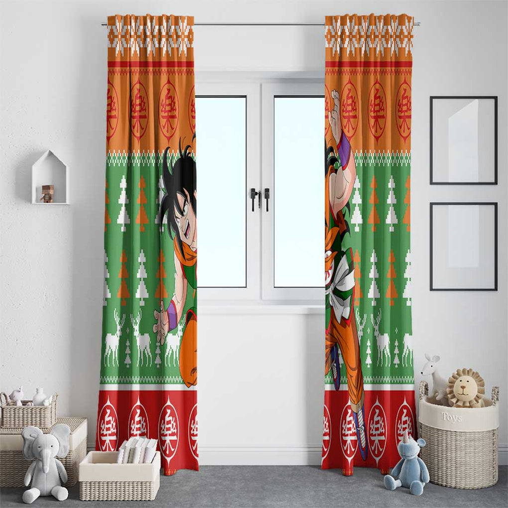 Yamcha - Dragon Ball Window Curtain Anime Mix Christmas Style
