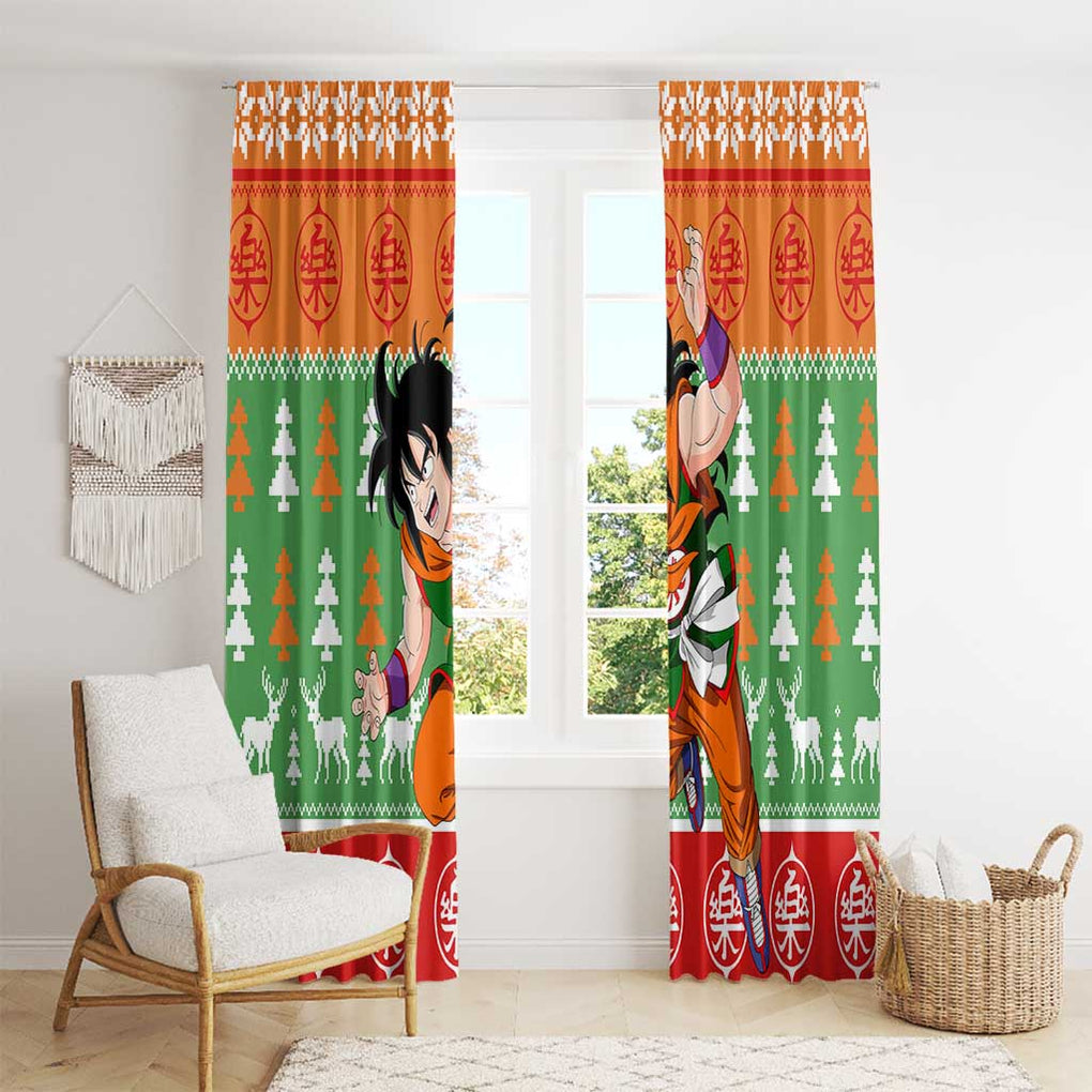 Yamcha - Dragon Ball Window Curtain Anime Mix Christmas Style