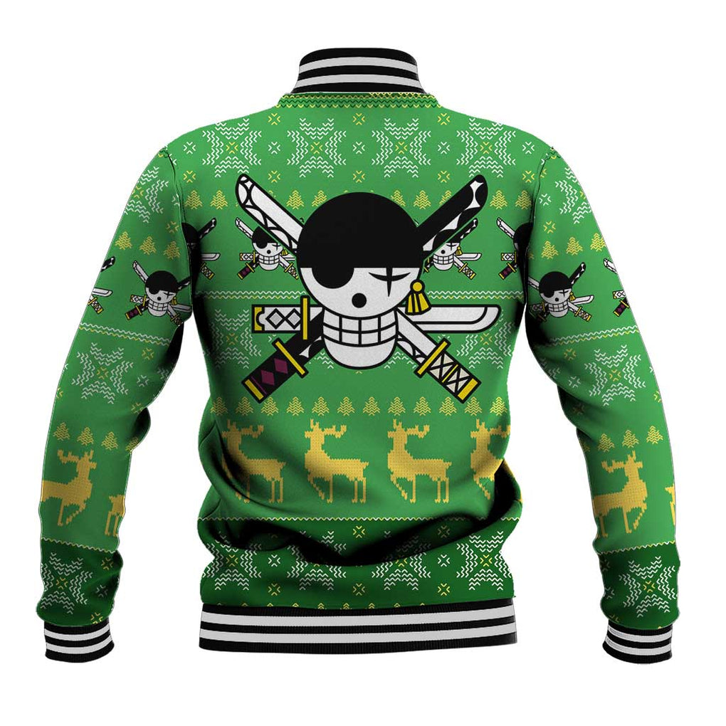 Roronoa Zoro - One Piece Baseball Jacket Anime Mix Christmas Style