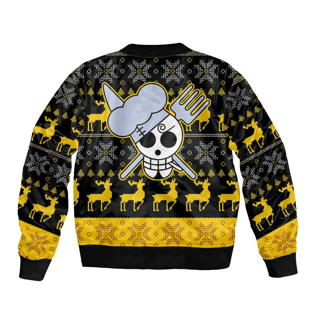 Sanji - One Piece Bomber Jacket Anime Mix Christmas Style