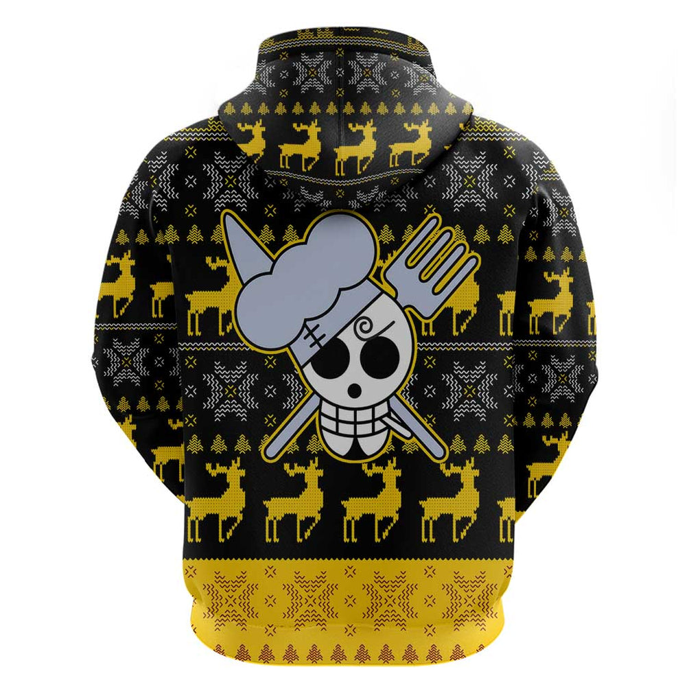 Sanji - One Piece Hoodie Anime Mix Christmas Style
