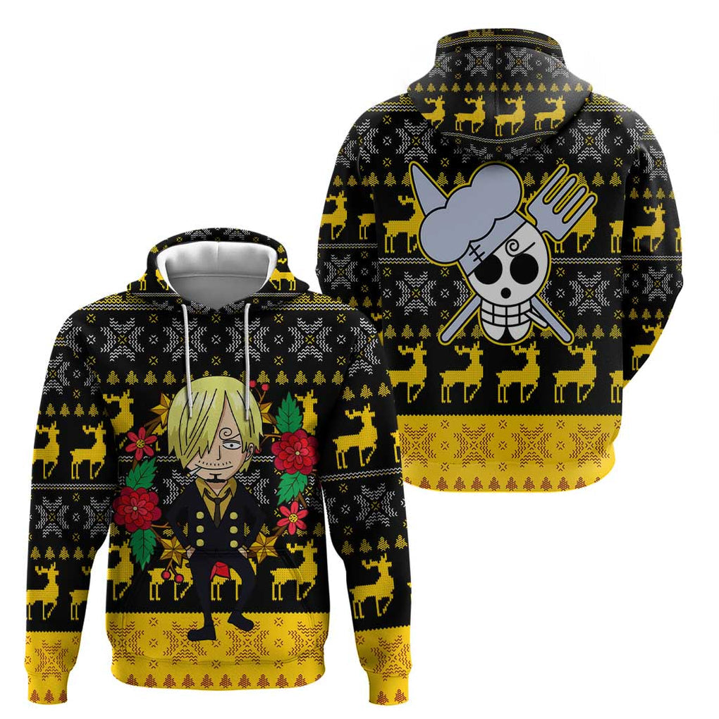 Sanji - One Piece Hoodie Anime Mix Christmas Style