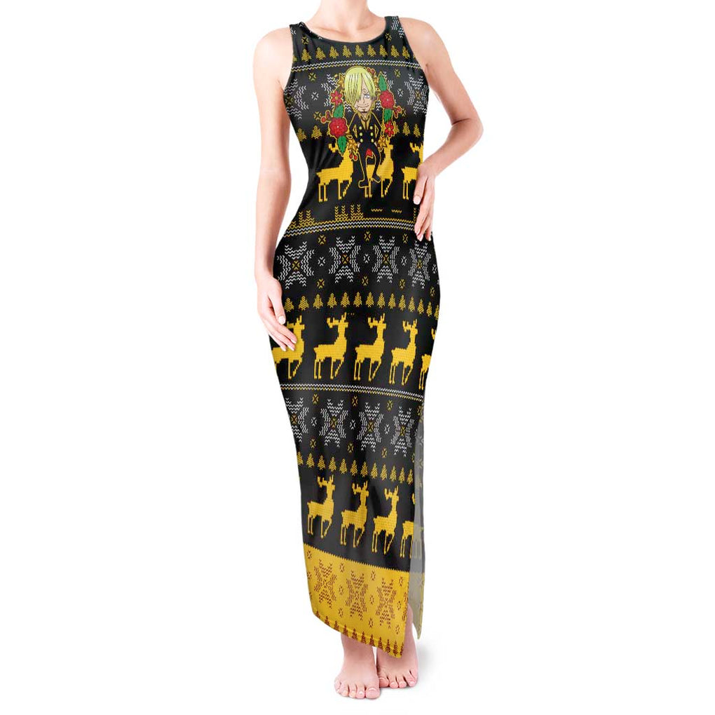 Sanji - One Piece Tank Maxi Dress Anime Mix Christmas Style