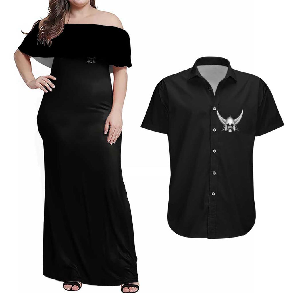 Ronin Warriors Couples Matching Off Shoulder Maxi Dress and Hawaiian Shirt Japan Anime Style