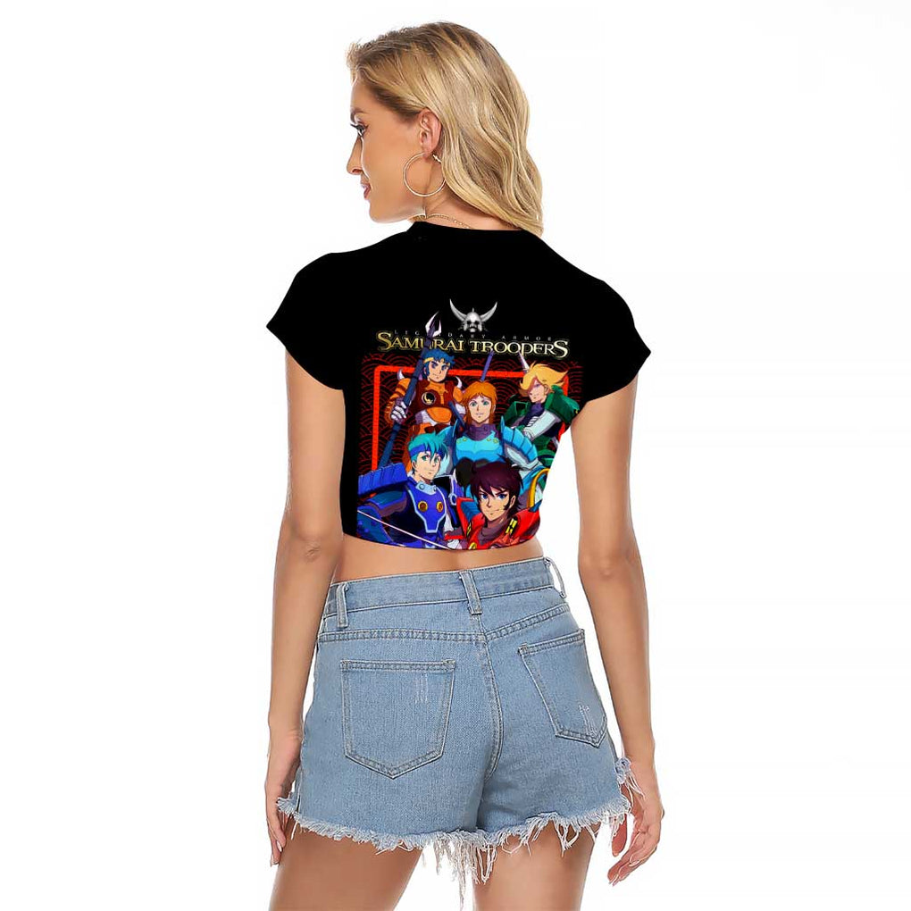 Ronin Warriors Raglan Cropped T Shirt Japan Anime Style