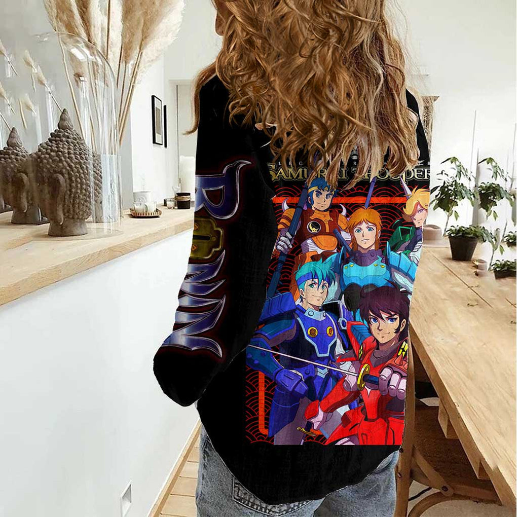 Ronin Warriors Women Casual Shirt Japan Anime Style