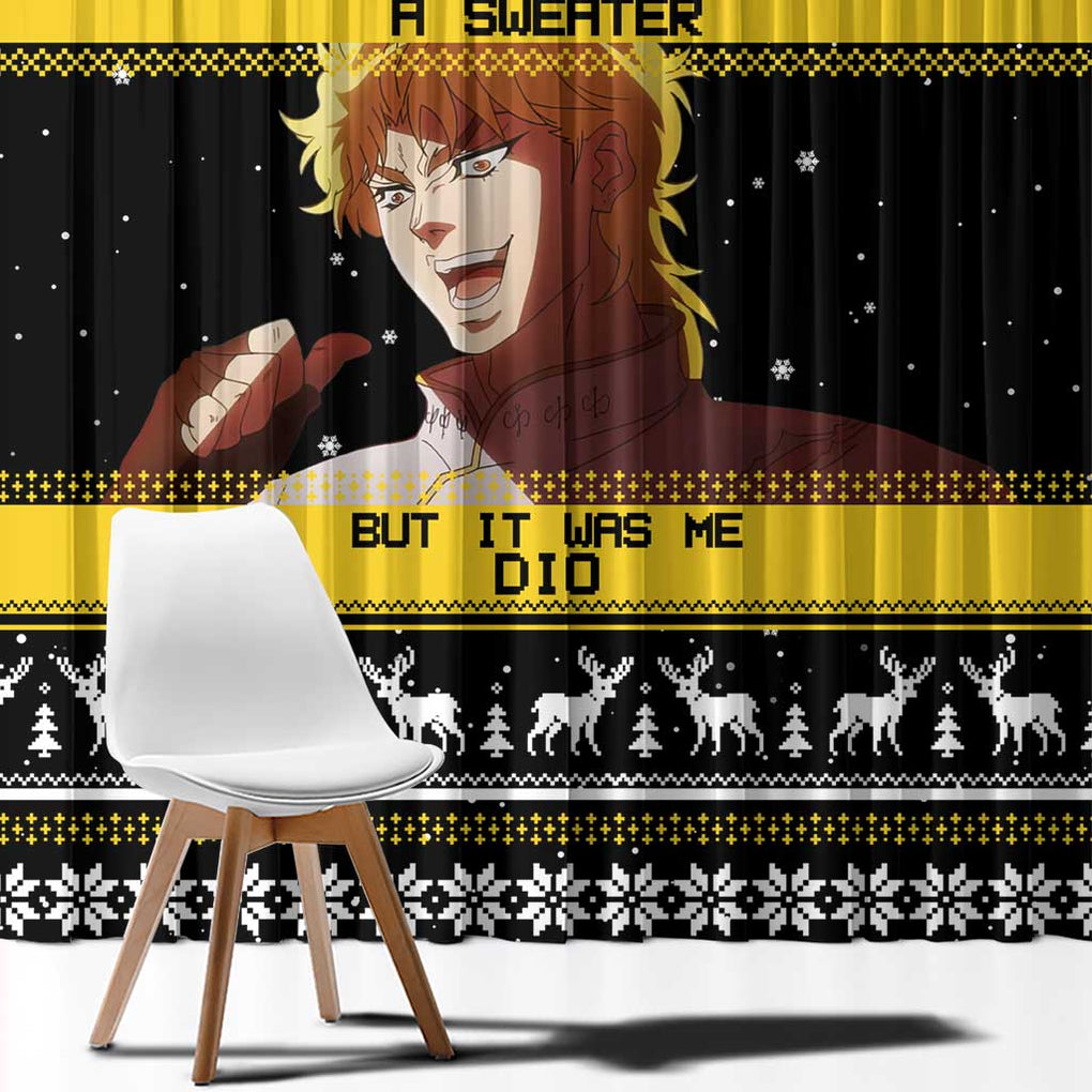 Dio Brando - JoJo’s Bizarre Adventure Window Curtain Anime Mix Christmas Style