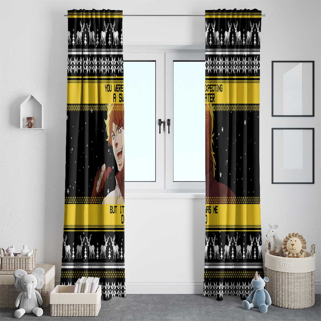 Dio Brando - JoJo’s Bizarre Adventure Window Curtain Anime Mix Christmas Style
