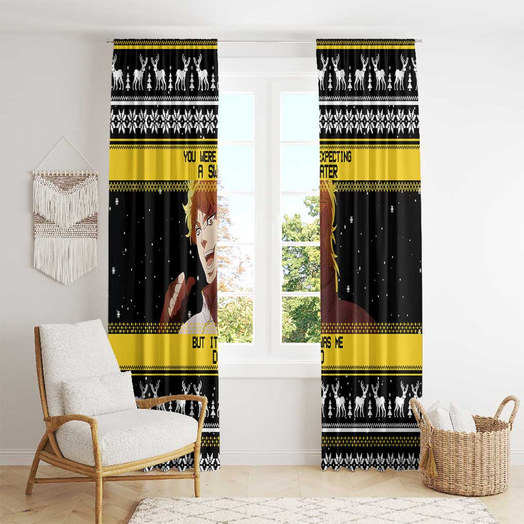 Dio Brando - JoJo’s Bizarre Adventure Window Curtain Anime Mix Christmas Style