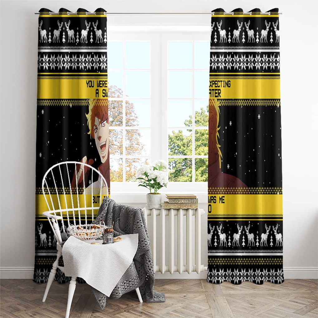 Dio Brando - JoJo’s Bizarre Adventure Window Curtain Anime Mix Christmas Style