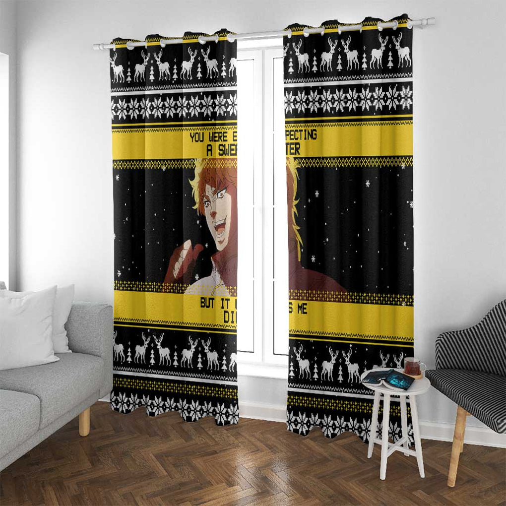 Dio Brando - JoJo’s Bizarre Adventure Window Curtain Anime Mix Christmas Style