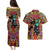 Trippy Minecraft Couples Matching Puletasi and Hawaiian Shirt Trippy Style