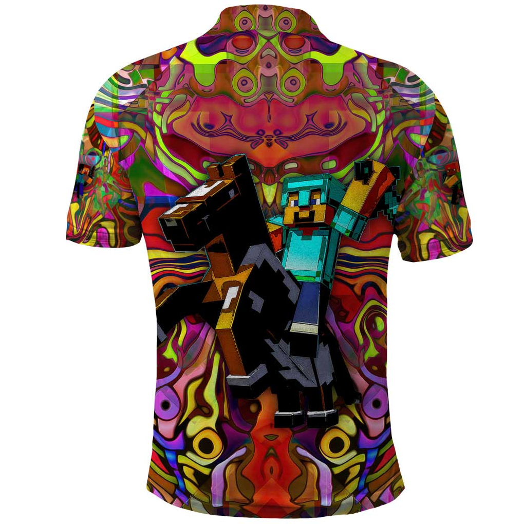Trippy Minecraft Polo Shirt Trippy Style