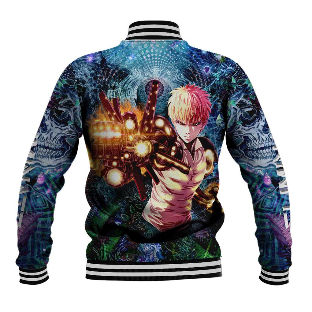 Trippy Genos One Punch Man Baseball Jacket Trippy Mix Anime Style
