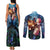 Trippy Genos One Punch Man Couples Matching Tank Maxi Dress and Long Sleeve Button Shirt Trippy Mix Anime Style