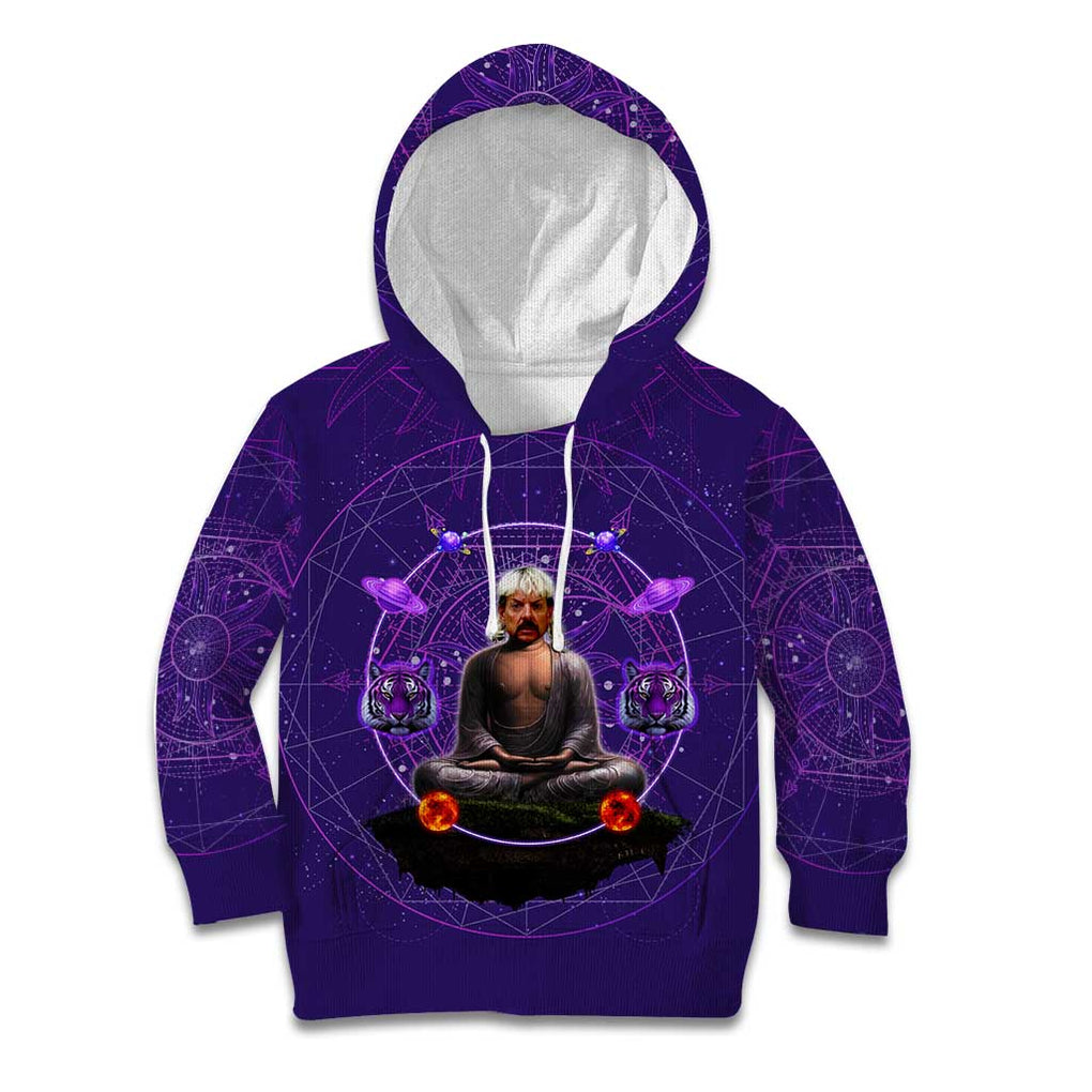 Tiger King Trippy Joe Exotic Astral Meditation Kid Hoodie Trippy Style