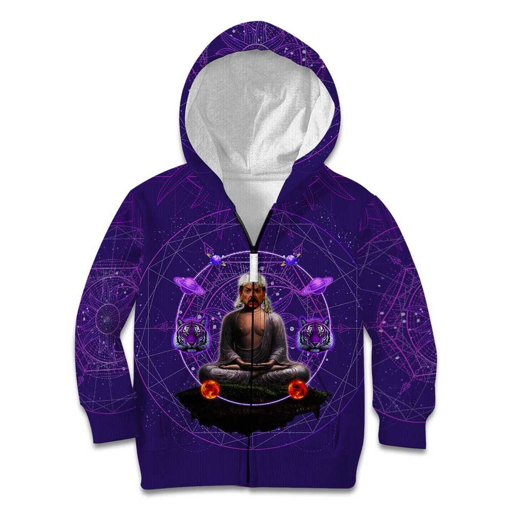 Tiger King Trippy Joe Exotic Astral Meditation Kid Hoodie Trippy Style