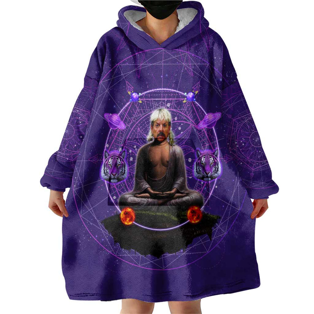 Tiger King Trippy Joe Exotic Astral Meditation Wearable Blanket Hoodie Trippy Style