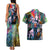 Trippy Yoshikage Kira Deadly Queen Jojo’s Bizarre Adventure Couples Matching Tank Maxi Dress and Hawaiian Shirt Trippy Style