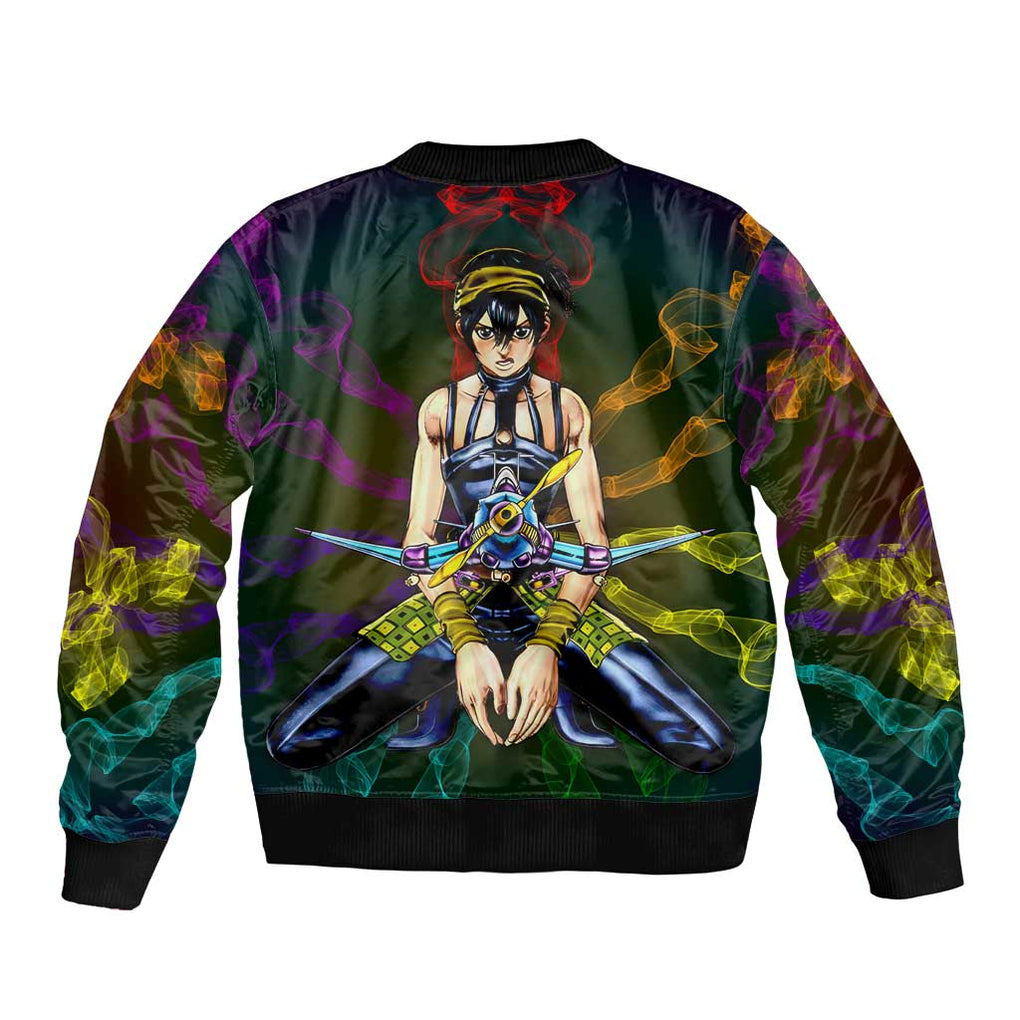 Trippy Narancia Lil Bomber Jojo’s Bizarre Adventure Bomber Jacket Trippy Style