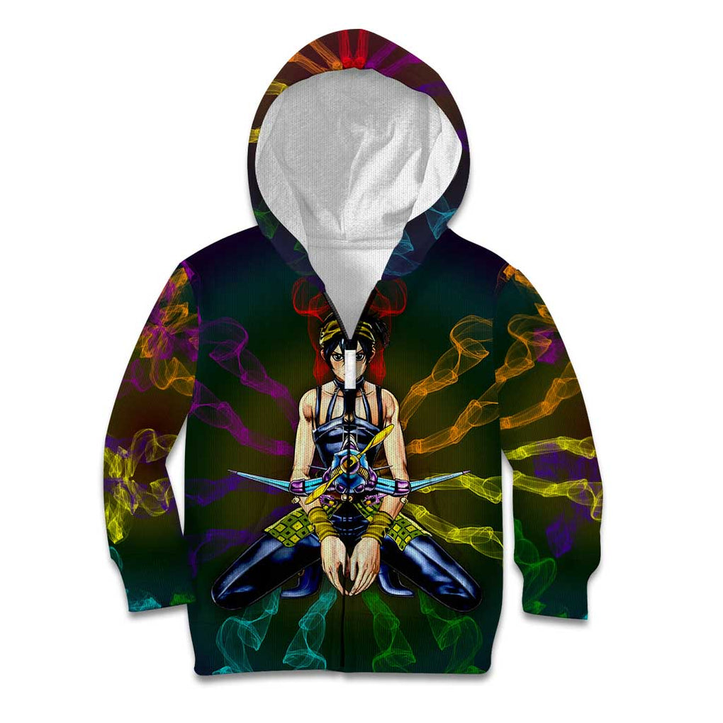 Trippy Narancia Lil Bomber Jojo’s Bizarre Adventure Kid Hoodie Trippy Style