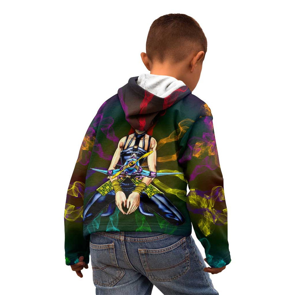 Trippy Narancia Lil Bomber Jojo’s Bizarre Adventure Kid Hoodie Trippy Style
