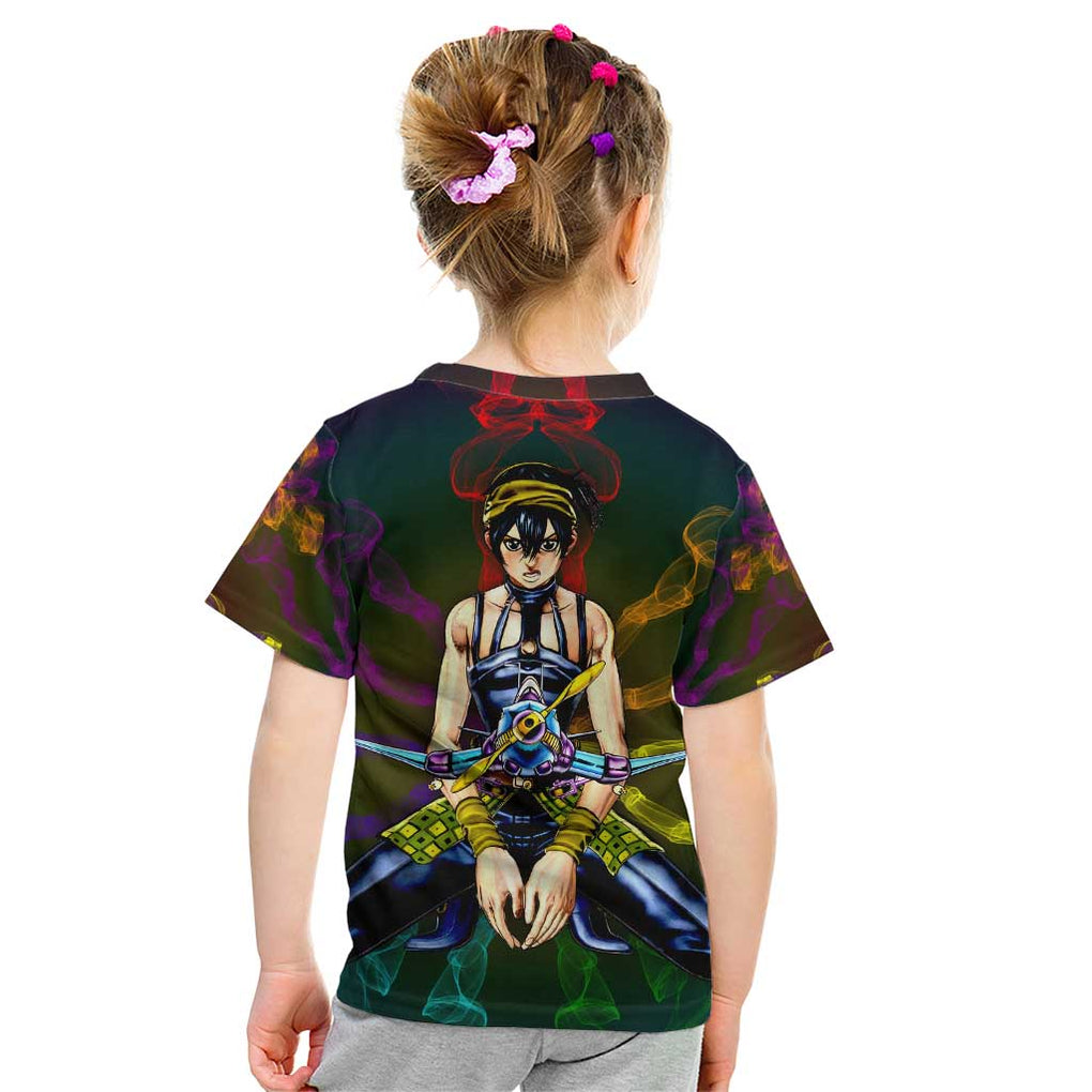 Trippy Narancia Lil Bomber Jojo’s Bizarre Adventure Kid T Shirt Trippy Style
