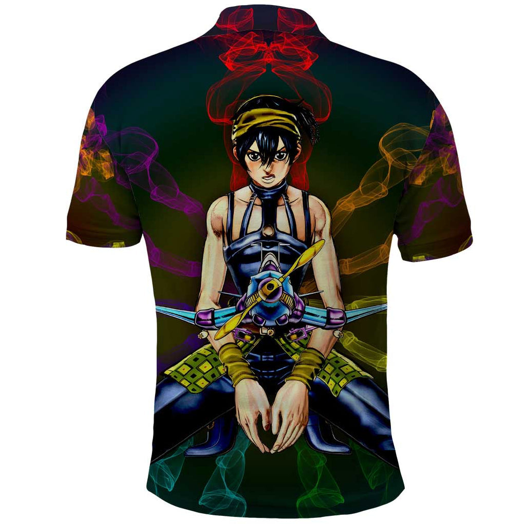 Trippy Narancia Lil Bomber Jojo’s Bizarre Adventure Polo Shirt Trippy Style