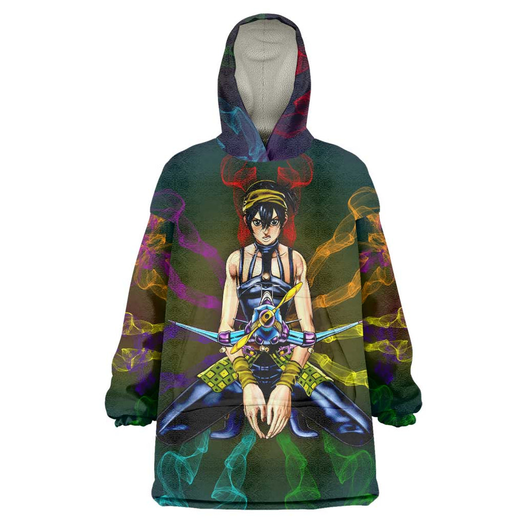 Trippy Narancia Lil Bomber Jojo’s Bizarre Adventure Wearable Blanket Hoodie Trippy Style