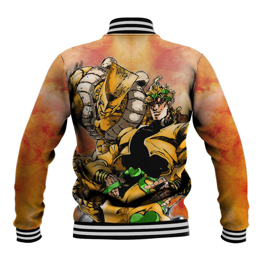 Trippy Dio V1 Jojo’s Bizarre Adventure Baseball Jacket Trippy Style