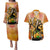 Trippy Dio V1 Jojo’s Bizarre Adventure Couples Matching Puletasi and Hawaiian Shirt Trippy Style
