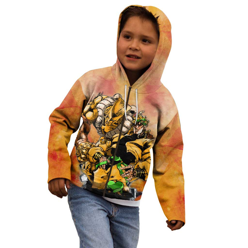 Trippy Dio V1 Jojo’s Bizarre Adventure Kid Hoodie Trippy Style