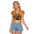 Trippy Dio V1 Jojo’s Bizarre Adventure Raglan Cropped T Shirt Trippy Style