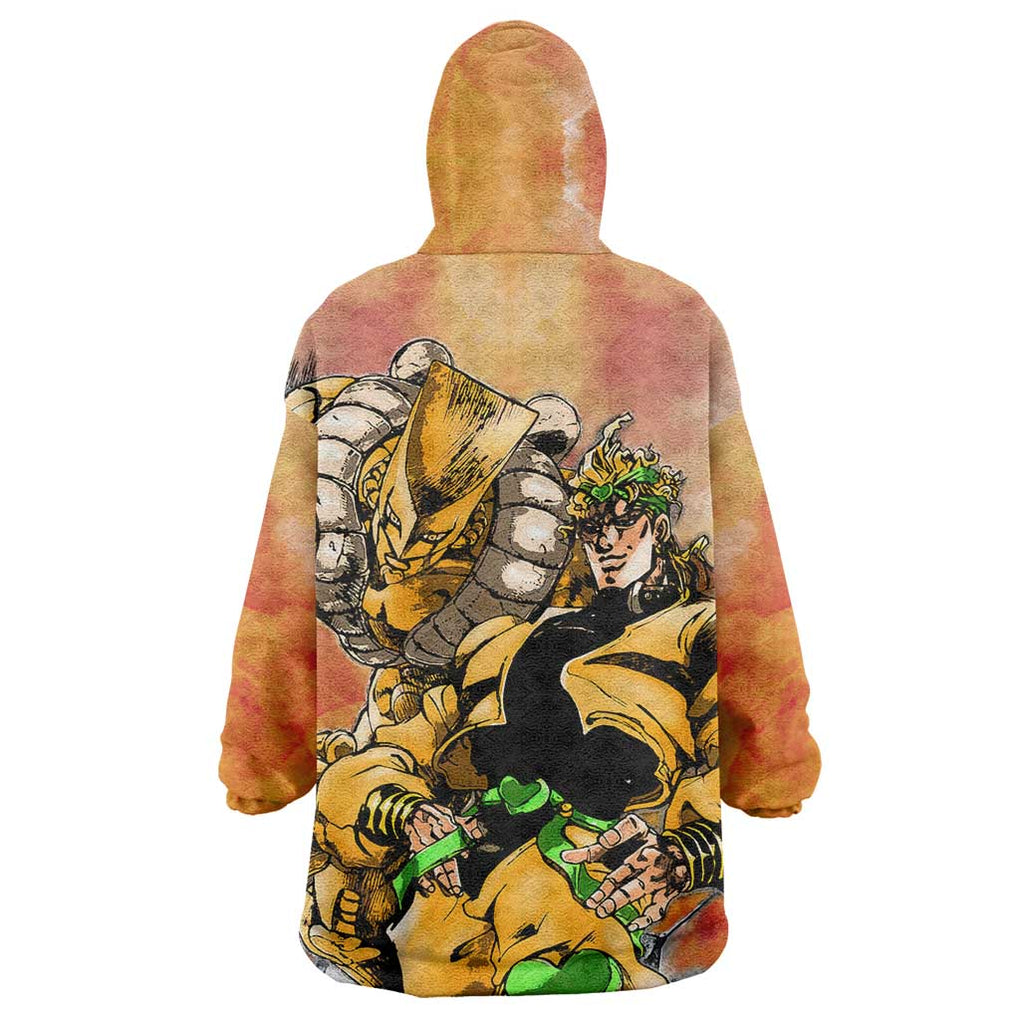 Trippy Dio V1 Jojo’s Bizarre Adventure Wearable Blanket Hoodie Trippy Style