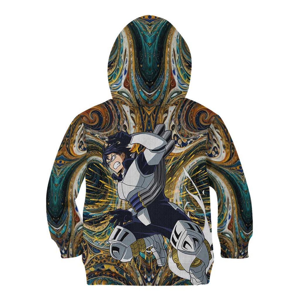 Trippy Engine Ida Tenya My Hero Academia Kid Hoodie Trippy Style