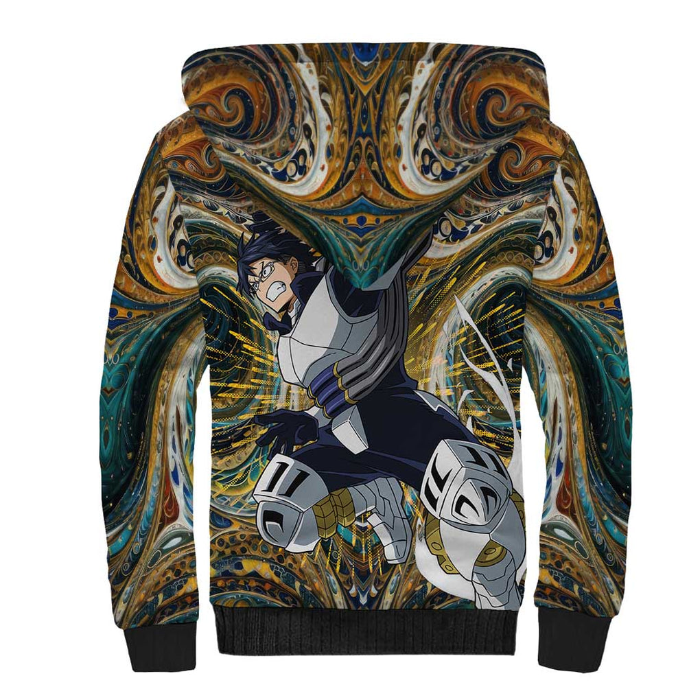 Trippy Engine Ida Tenya My Hero Academia Sherpa Hoodie Trippy Style